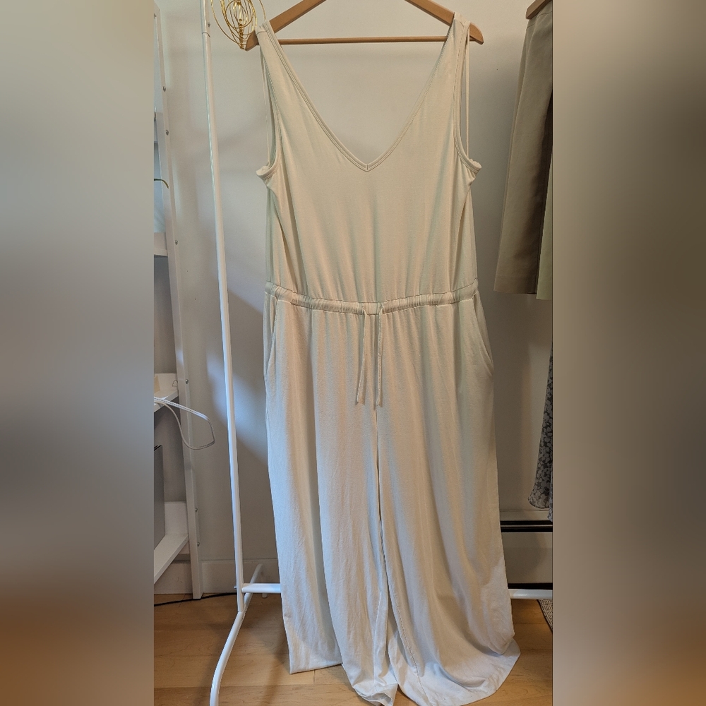 Banana Republic Cream Jumpsuit